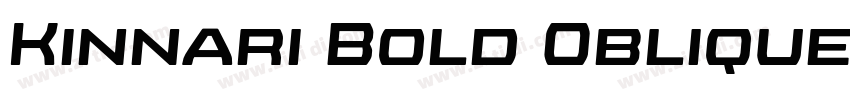 Kinnari Bold Oblique字体转换